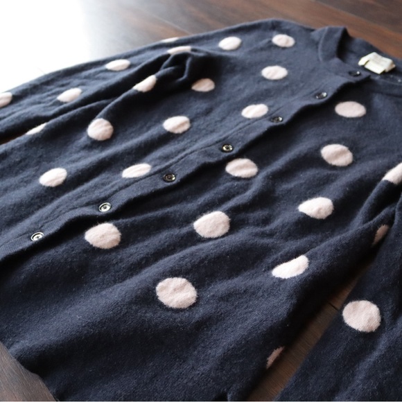 Kate Spade Polka Dot Cardigan - cashmere wool blend - Picture 1 of 6